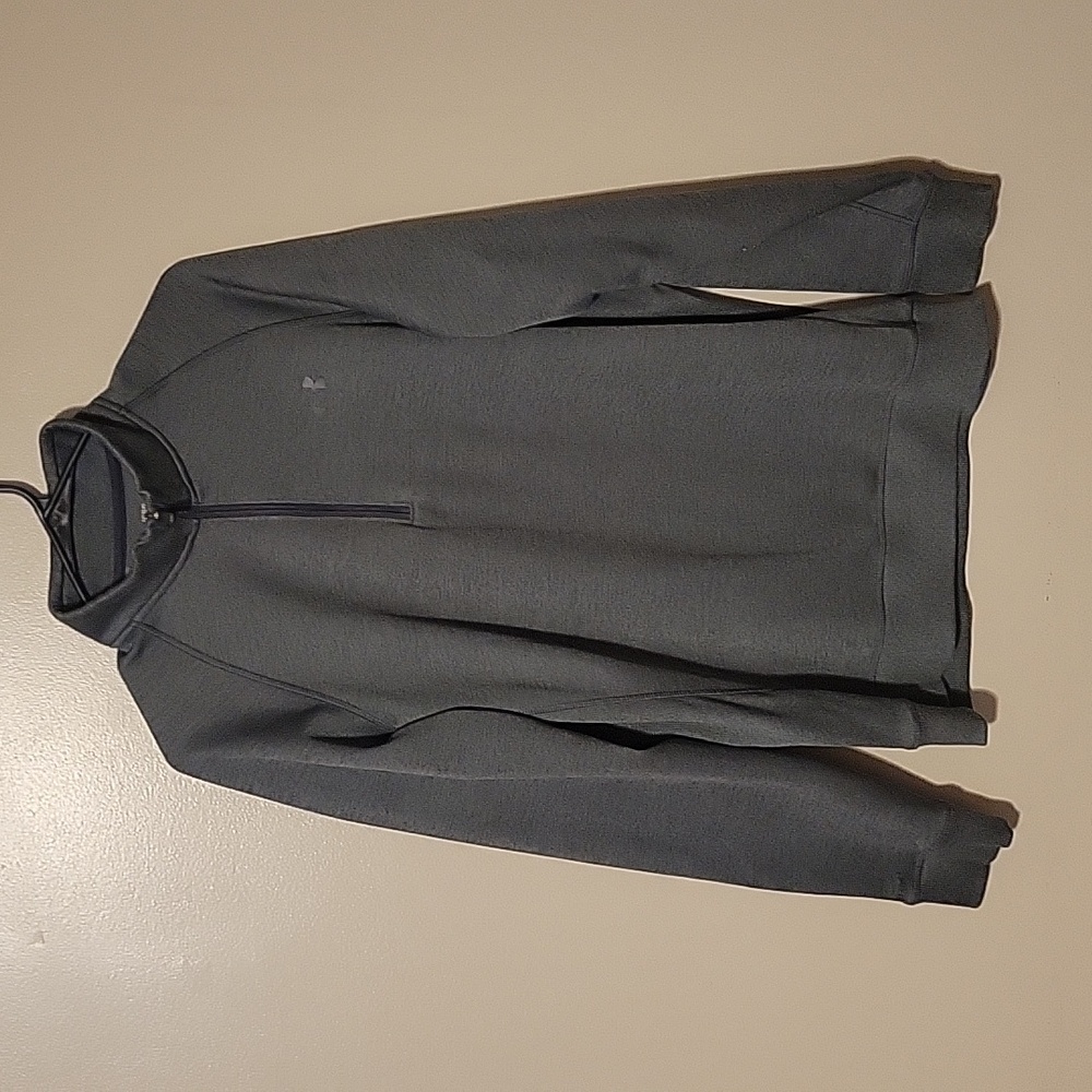 Under Armour Pullover Quarter Zip Jacket Gray Mens Size Large